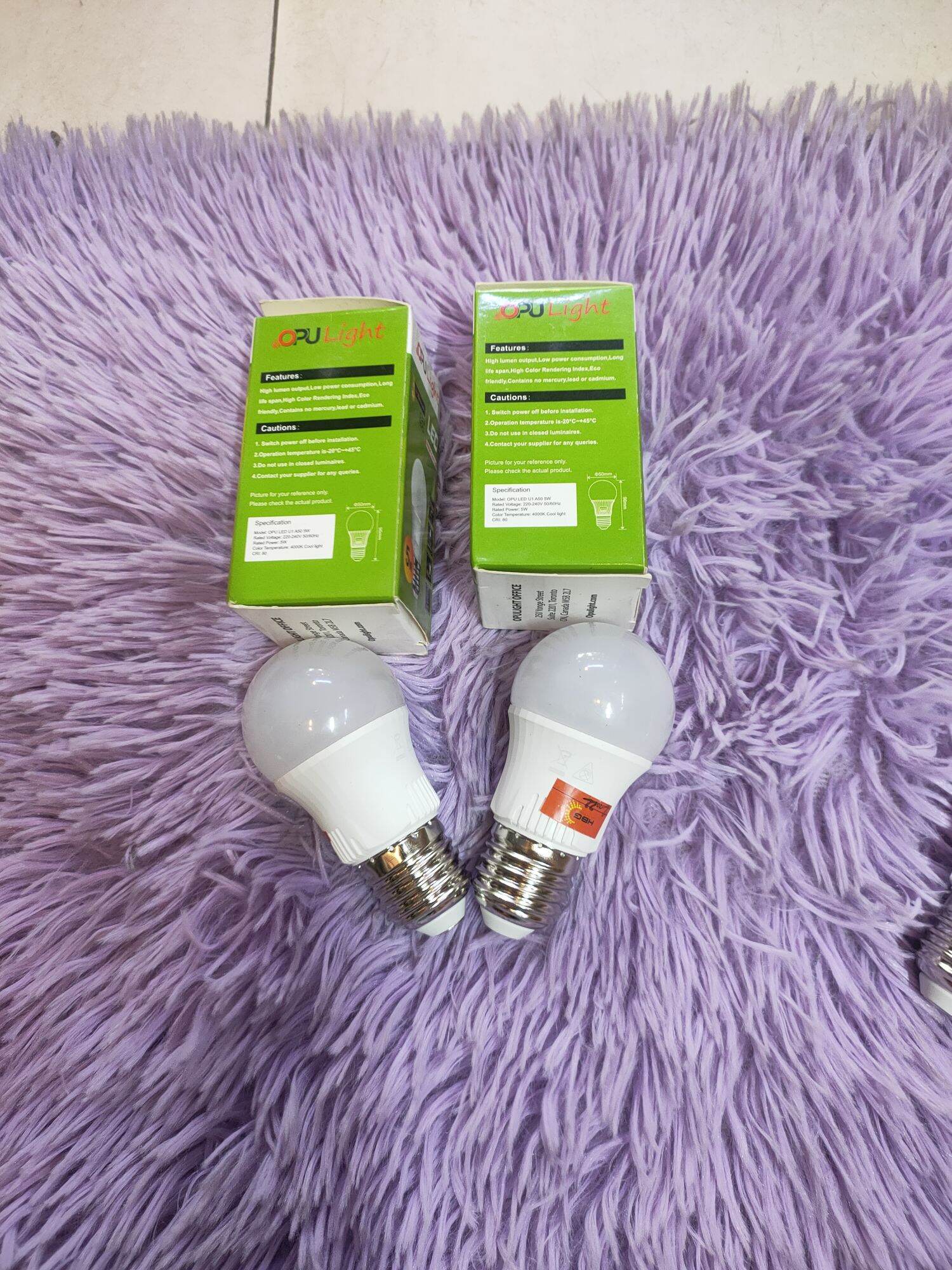 Bóng led 5w trung tính 4000-4500k đui E27 phổ thông