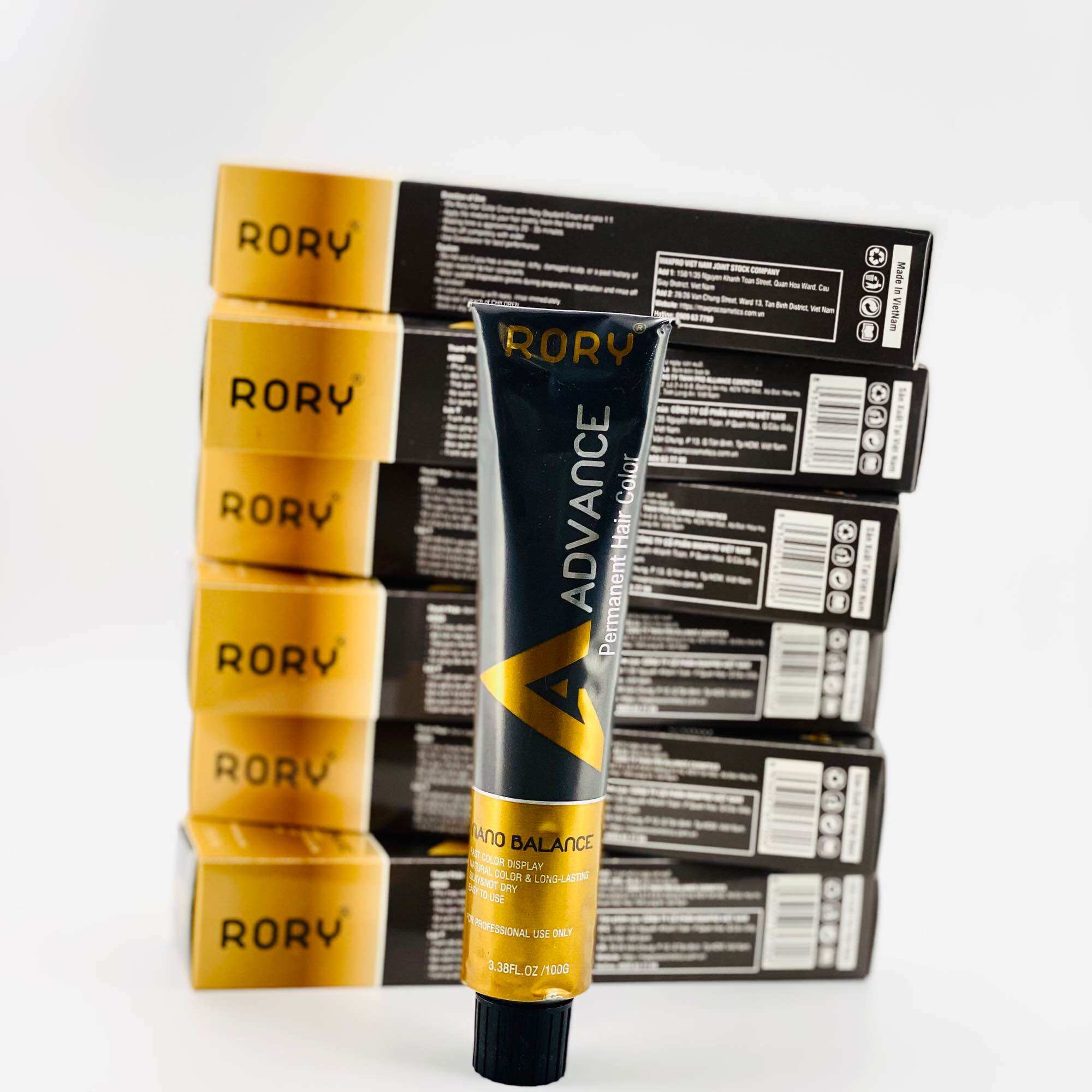 MÀU RORY PHỦ BẠC NÂU ĐEN 100ml