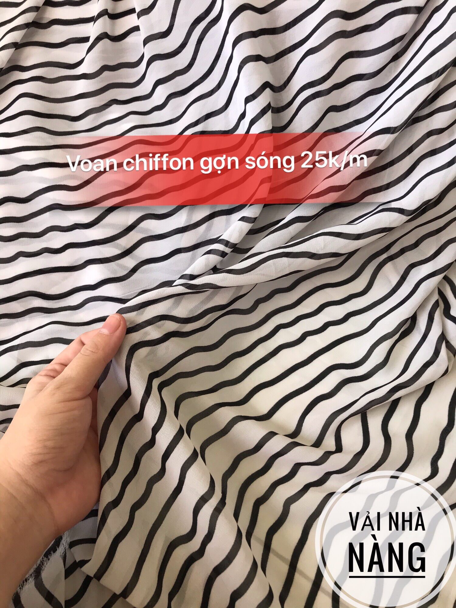 Vải Voan Chiffon thời trang mềm, rũ [Nhiều mẫu]