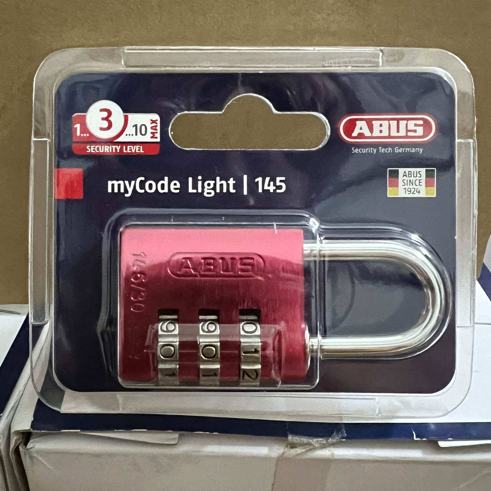 Ổ khóa số abus 145/30 thân nhôm rộng 30mm khóa vali hành lý - mitishop