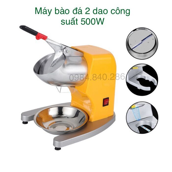 Máy xay đá, bào đá 2 dao nhập khẩu Đài Loan