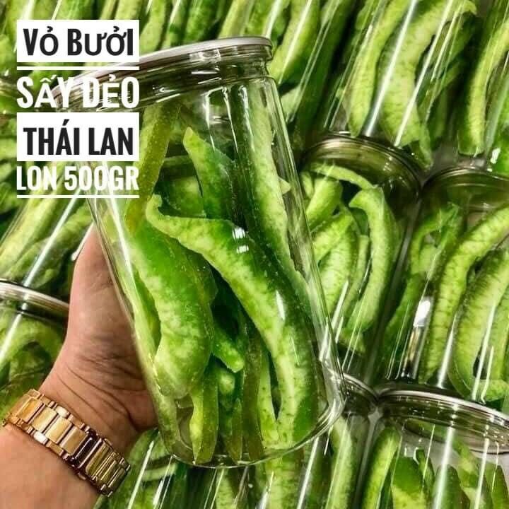 Mứt vỏ bưởi sấy dẻo thái pan