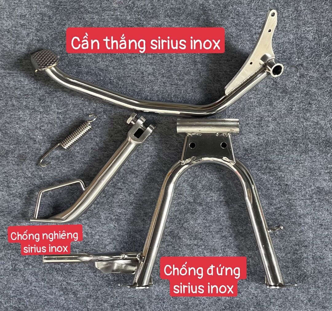 Full bộ chống nghiêng chống đứng cần số cần thắng Sirus inox