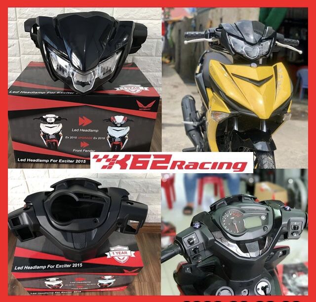 Bộ đầu đèn exciter 2019 gắn exciter 2015-2018