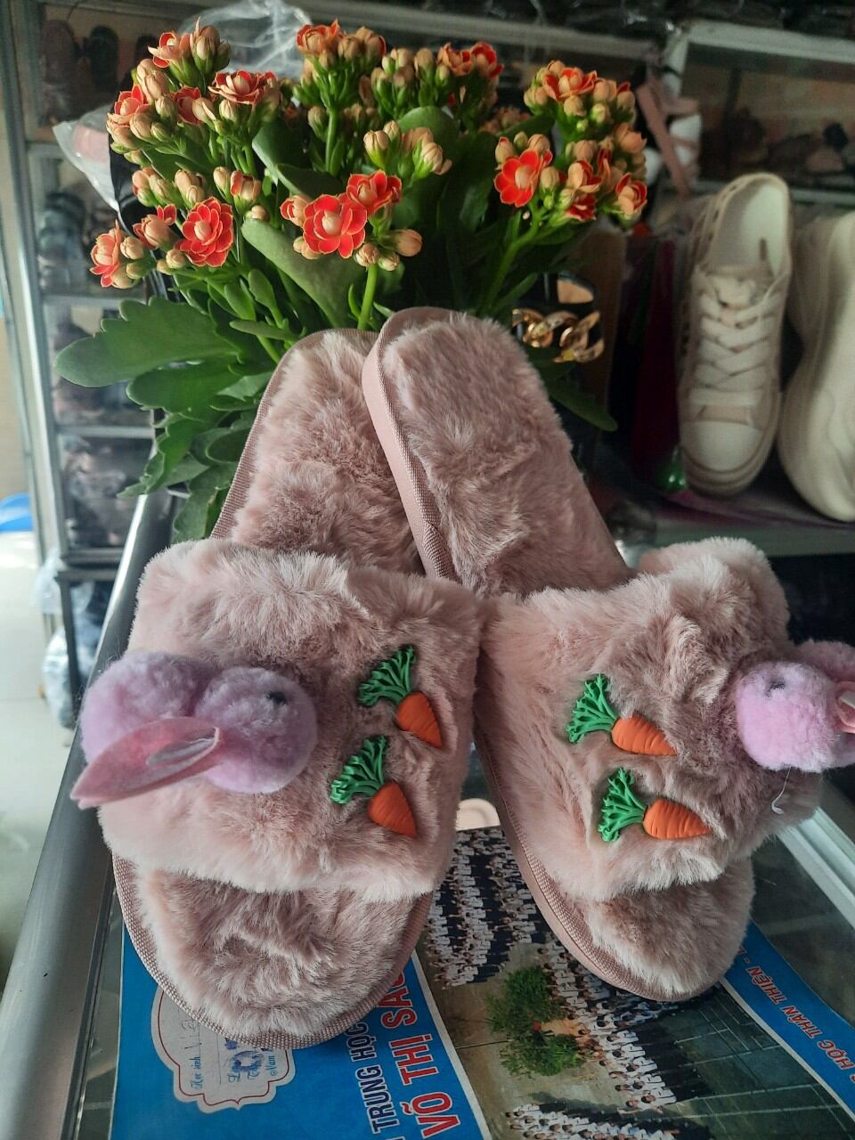 DÉP LÔNG HÌNH THỎ CÀ RỐT CUTE