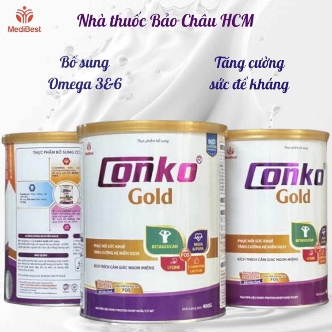 Sữa CONKO GOLD 400g, 800g(HSD mới nhất) giúp phục hồi sức khỏe nhanh chóng, tăng sức đề kháng cho cơ thể