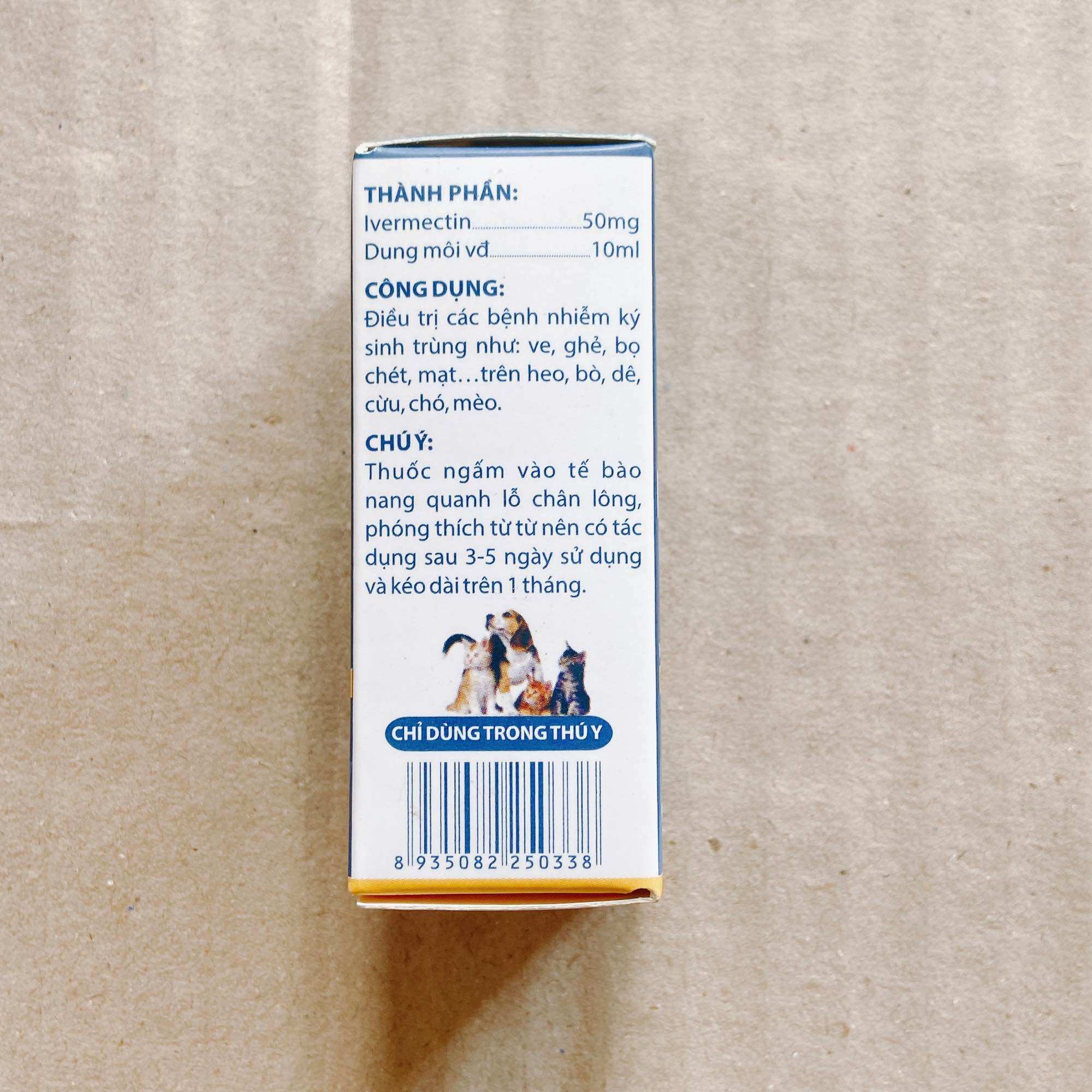 Mekomec thuốc nhỏ ve, rận, bọ chét chó, mèo