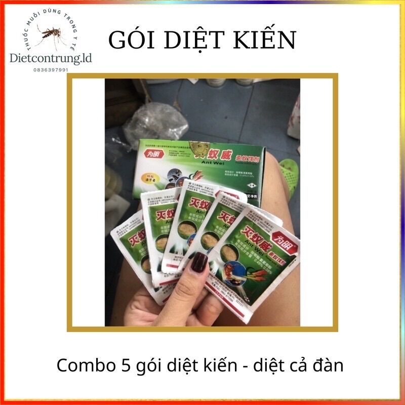 Combo 5 gói diệt kiến dạng bột rắc- diệt cả tổ