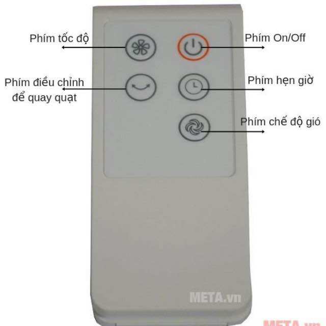 Điều khiển quạt Midea chính hãng mới