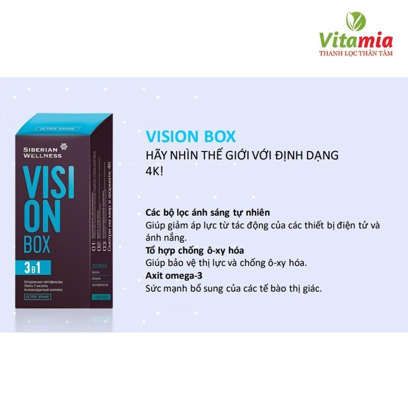 [Hỗ trợ mắt] Thực phẩm bảo vệ sức khỏe Vision Box – 30 túi