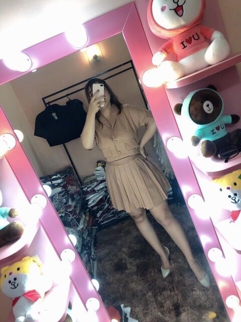 (SHOP TÁO ĐỎ BIGSIZE 50kg đến 90kg) set áo vest croptop và chân váy xếp ly