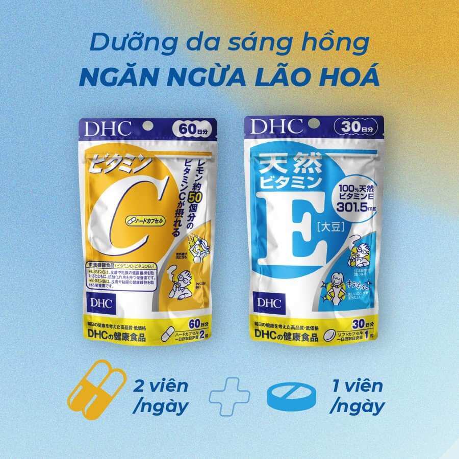 [ Chính hãng] Viên uống vitamin C DHC Vitamin C Hard Capsule