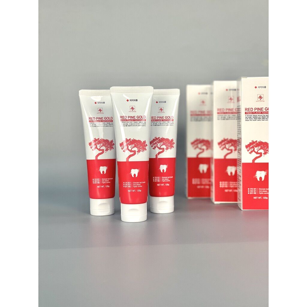 Kem đánh răng tinh dầu thông đỏ red pine gold