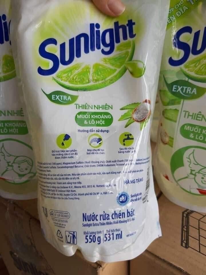 Nước rửa chén sunlight túi 531ml