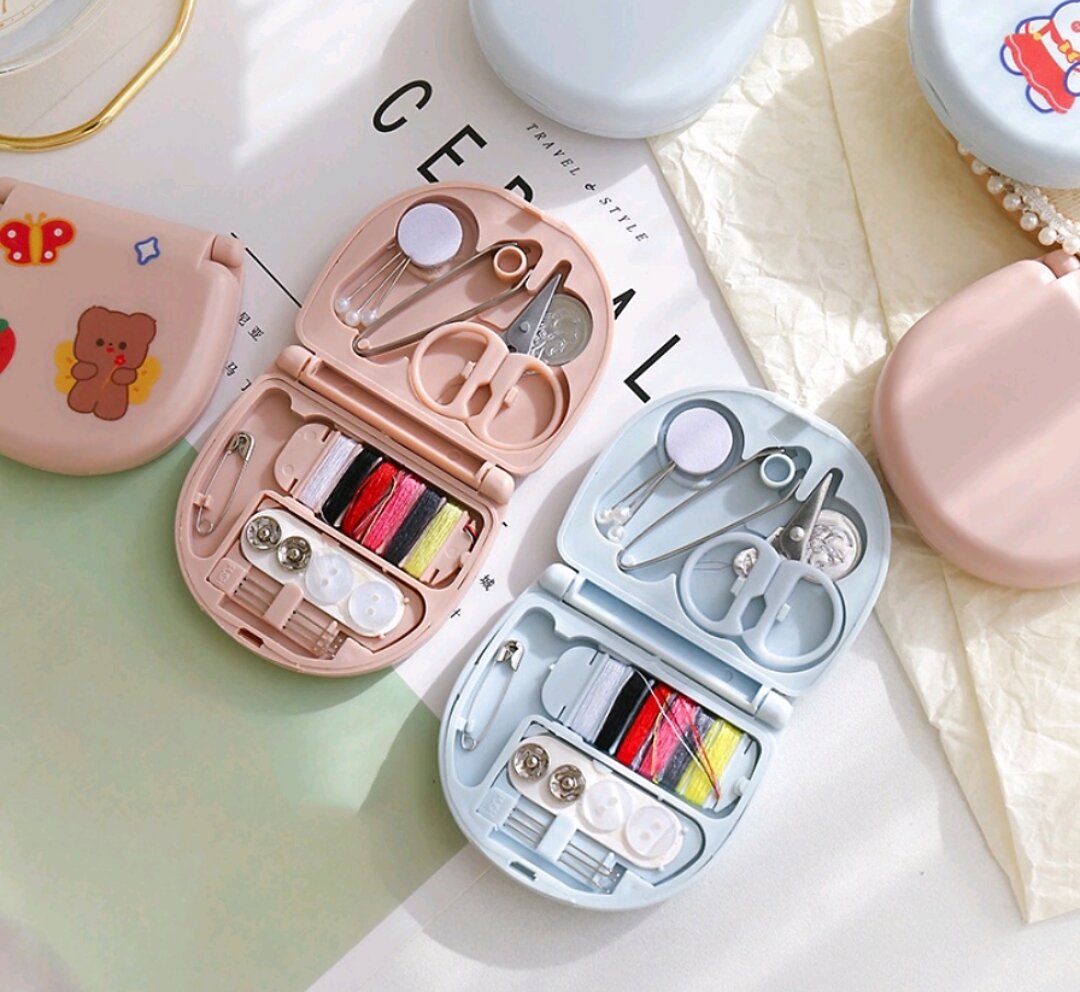 Hộp kim chỉ đa năng gấp gọn hoạt hình syle hàn quốc