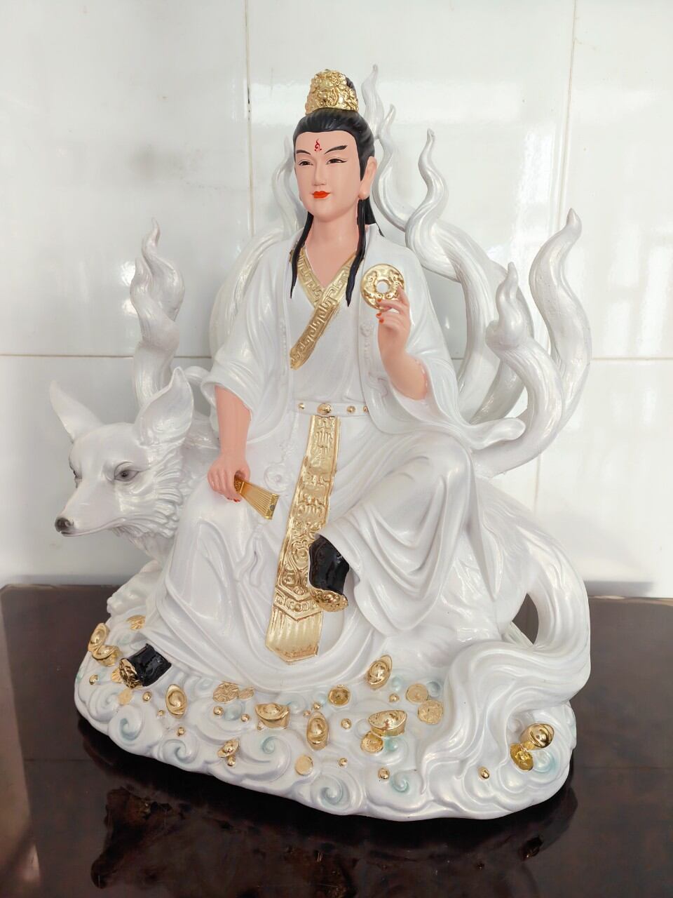 Tượng Hồ Ly Tiên Nam cao 40cm