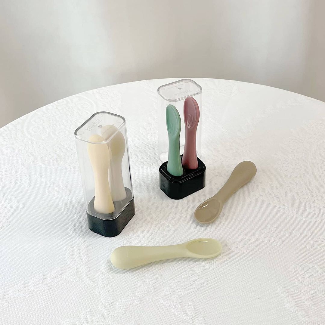THÌA ĂN DẶM SILICONE BLUEMAMA MODUI HÀN QUỐC