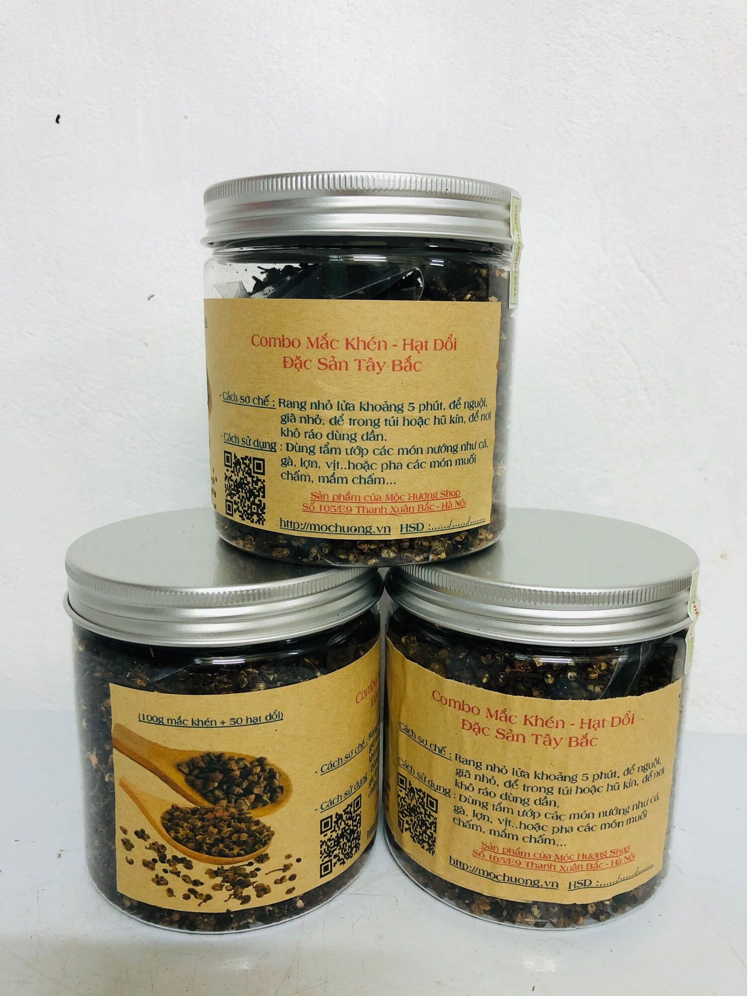 Combo 100gr Hạt Mắc Khén + 50 Hạt Dổi Nếp