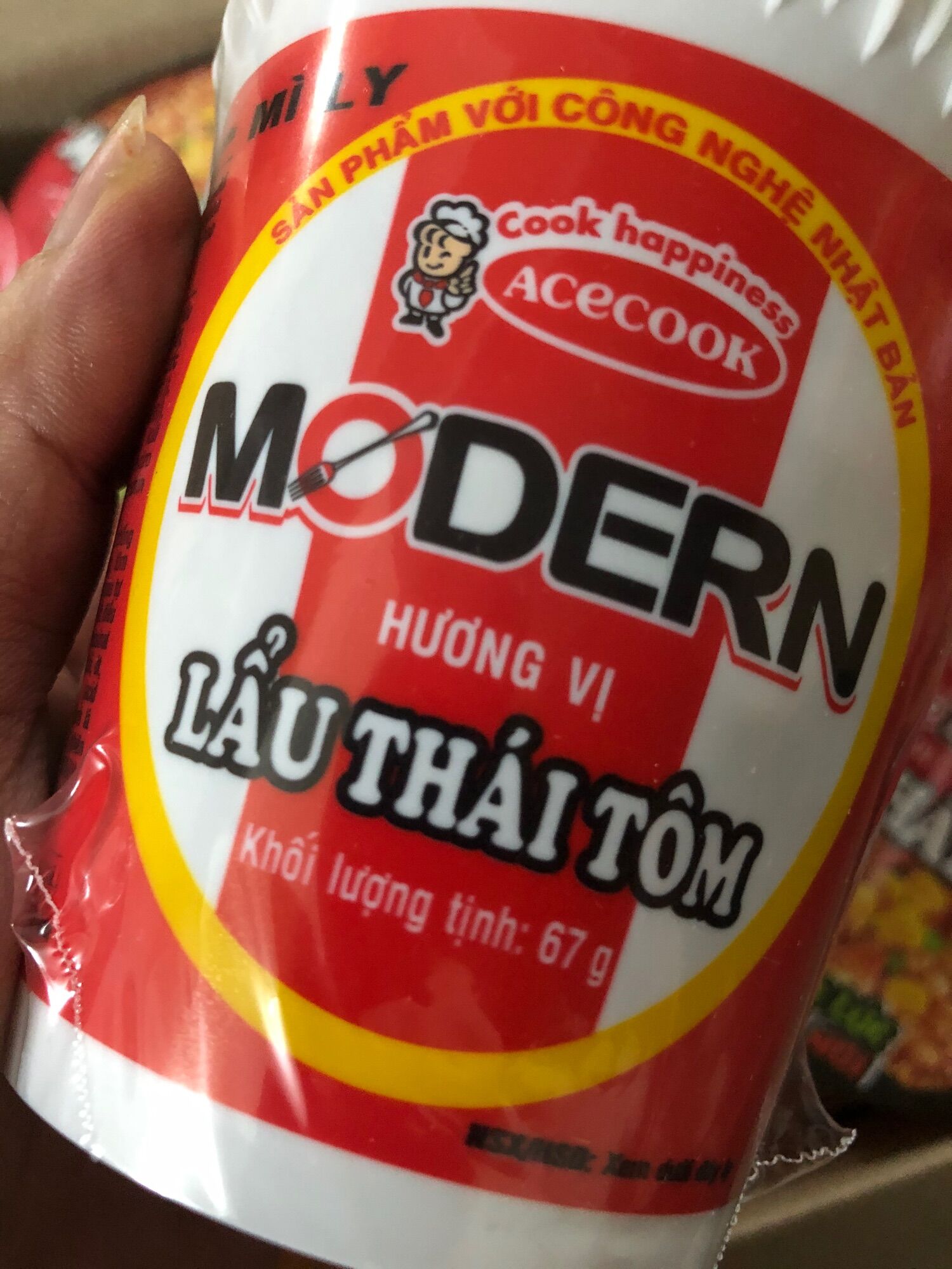 COMBO 06 Hộp Mỳ MODERN Lẩu Thái Tôm( Date mới)