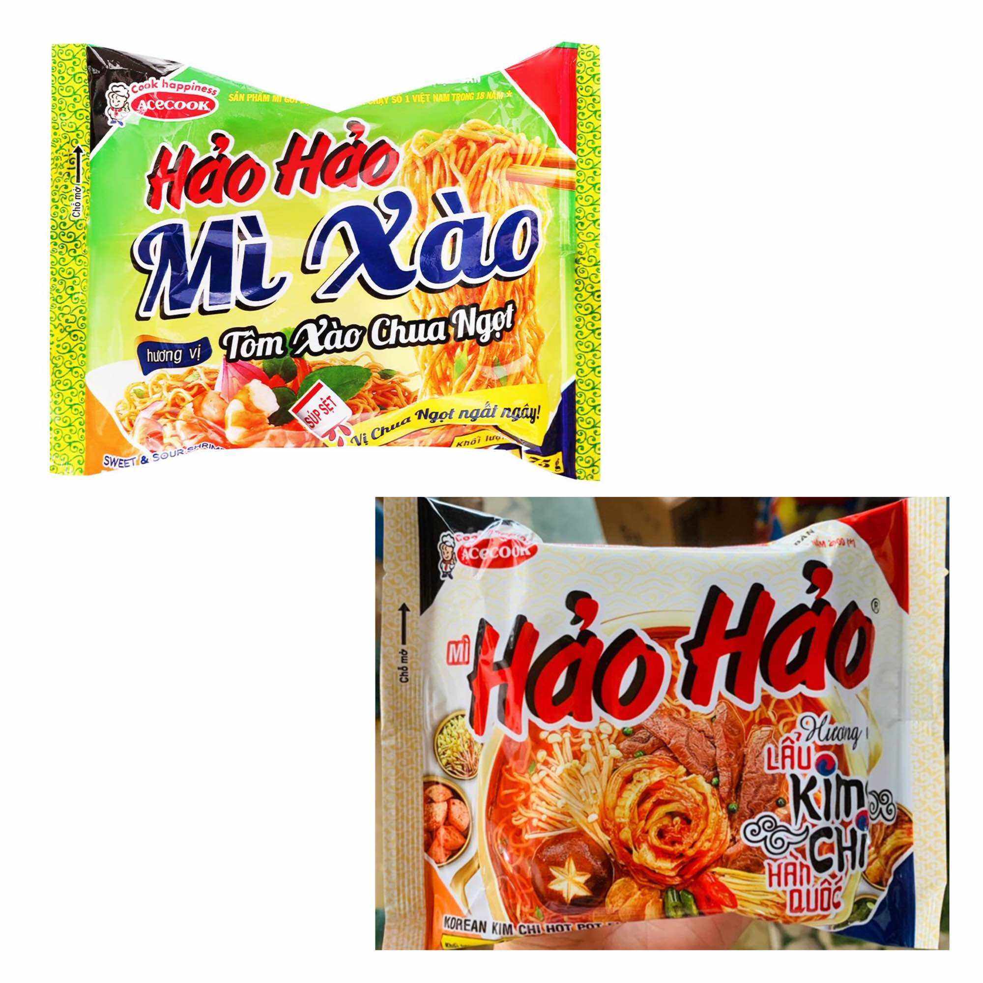 Thùng mì hảo hảo mix 3 vị ( kim chi, chua cay và trộn )