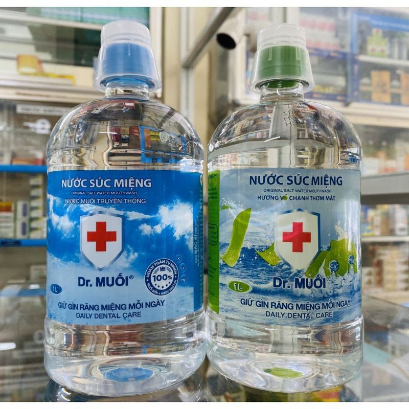 Nước muối súc miệng - Nước muối súc miệng Dr. Muối