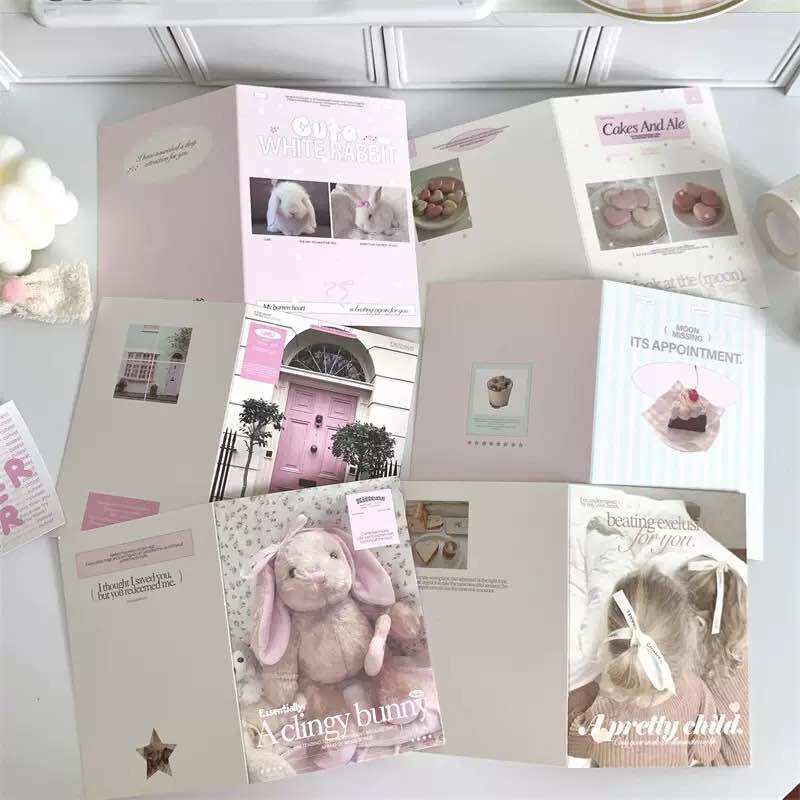 SET BÌA GẬP MIX 6 MẪU GÓI CARD STYLE COQUETTE VINTAGE