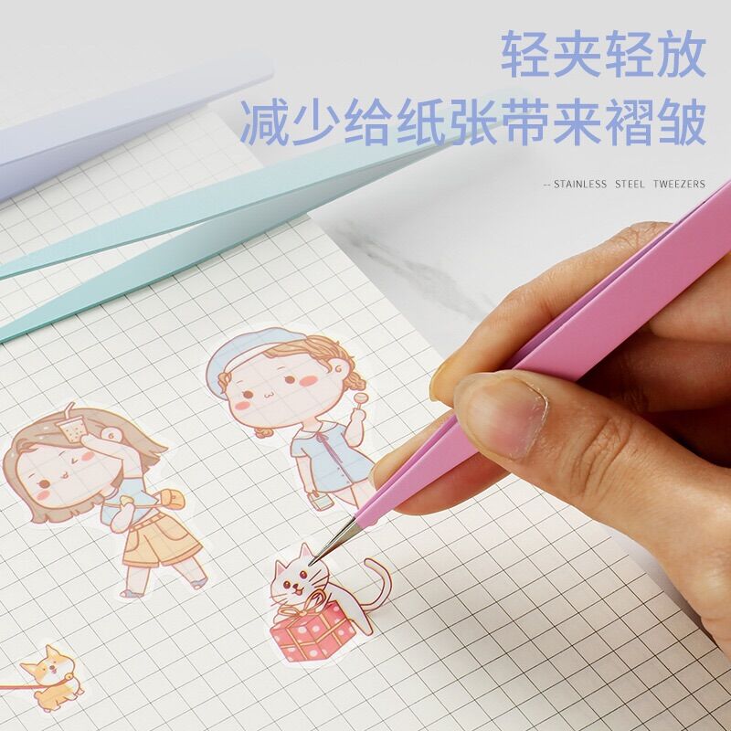 Nhíp gắp hình dán, làm diy
