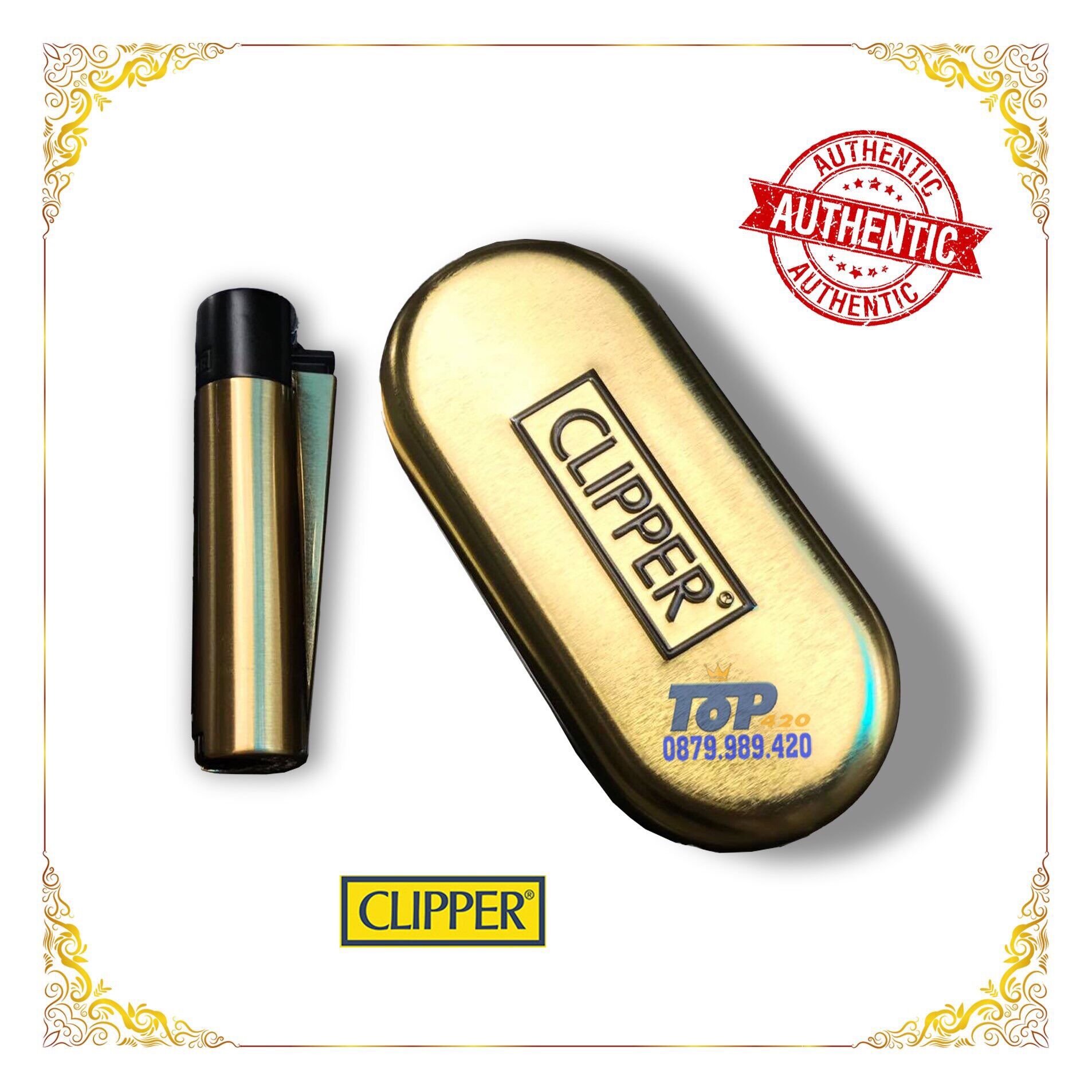 Bật lửa Clipper chuẩn EU Matal Clipper Fullbox , Quẹt Clipper chuẩn Authentic xịn .