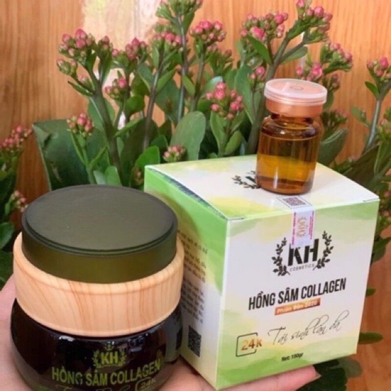 Mặt nạ hồng sâm Collagen Kim Hoàng tặng kèm serum