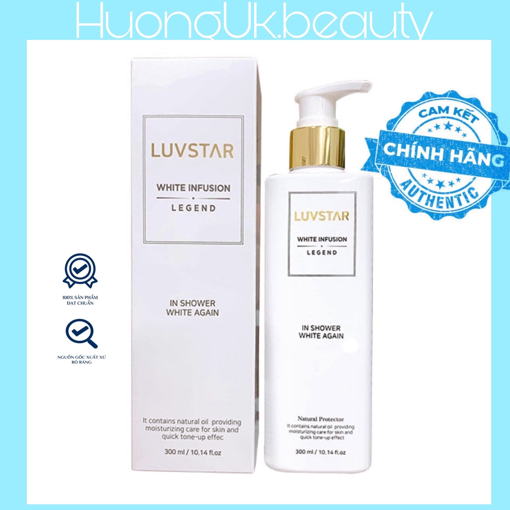 Sữa Tắm Trắng Da Luvstar Hàn Chính Hãng 300Ml