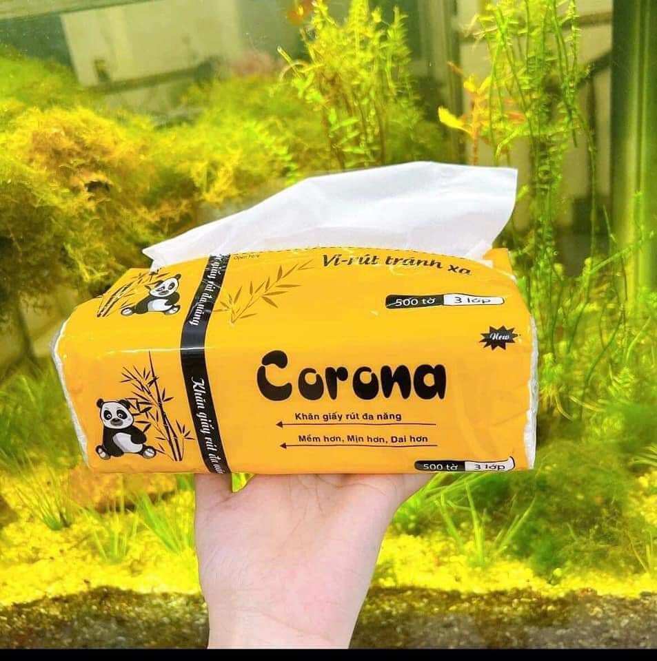 khăn giấy corona gói 500 tờ