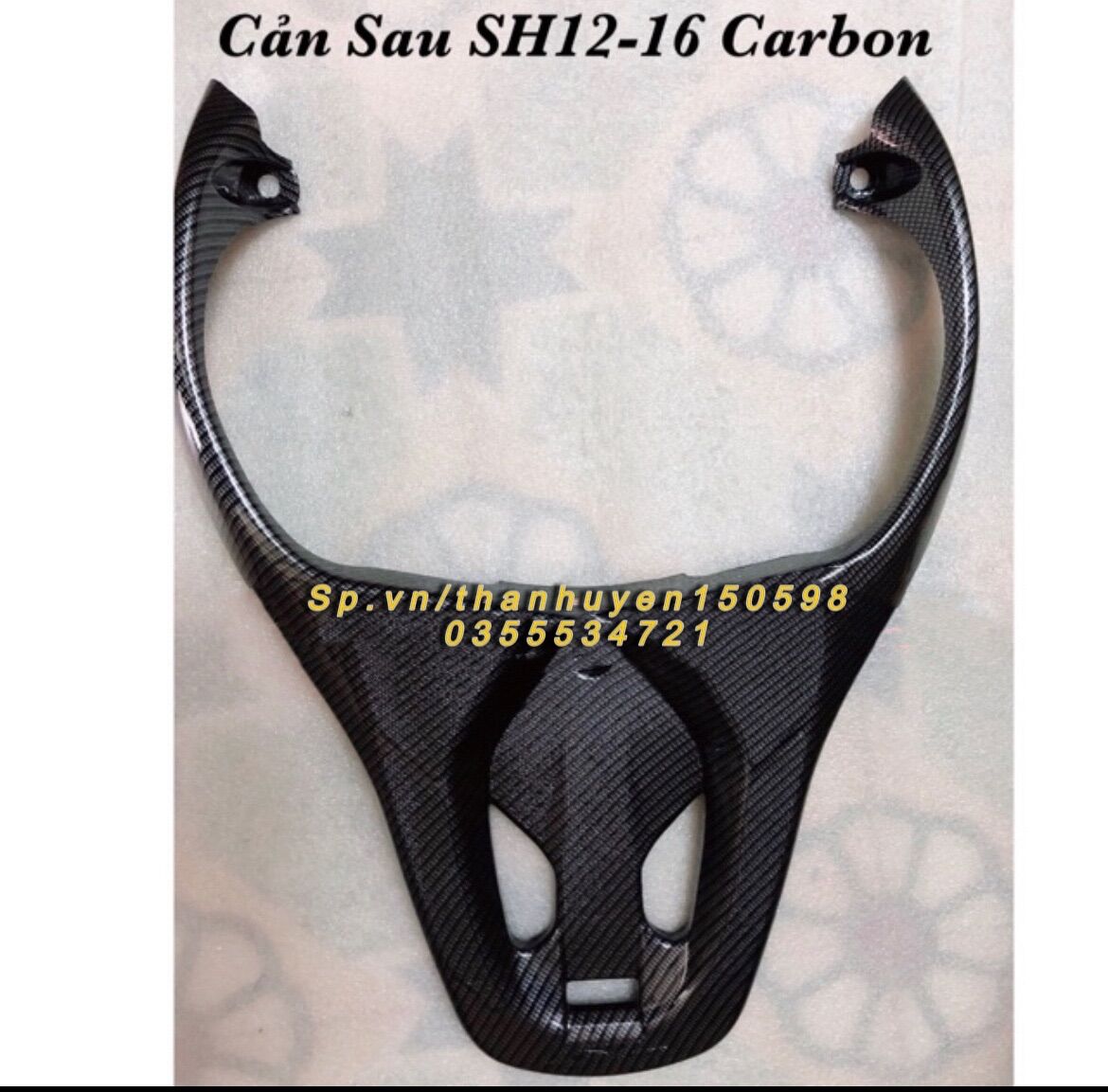 Ốp cản sau sh ý , shvn 2012-2016 carbon