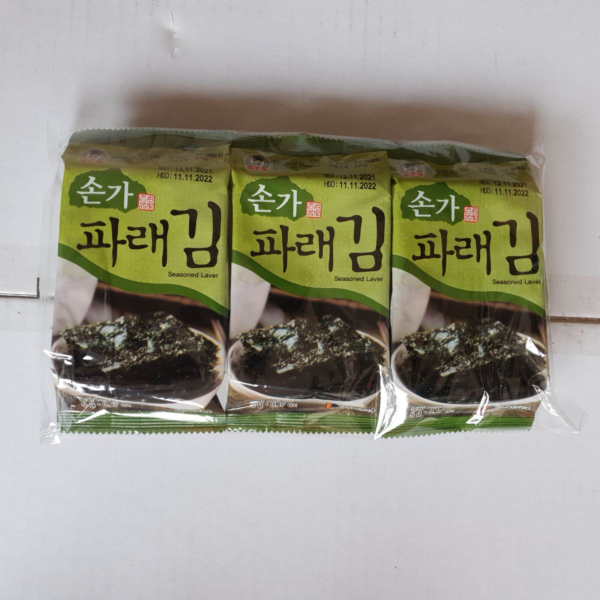 Snack Rong Biển Hàn Quốc Ăn Liền Green Sonka Lốc 3 Gói, Dinh Dưỡng Vàng Cho Trẻ Nhỏ _ Chị Vịt Shop
