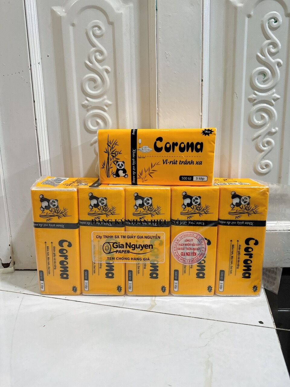 LỐC 5 GÓI KHĂN GIẤY CO.RONA 500 TỜ