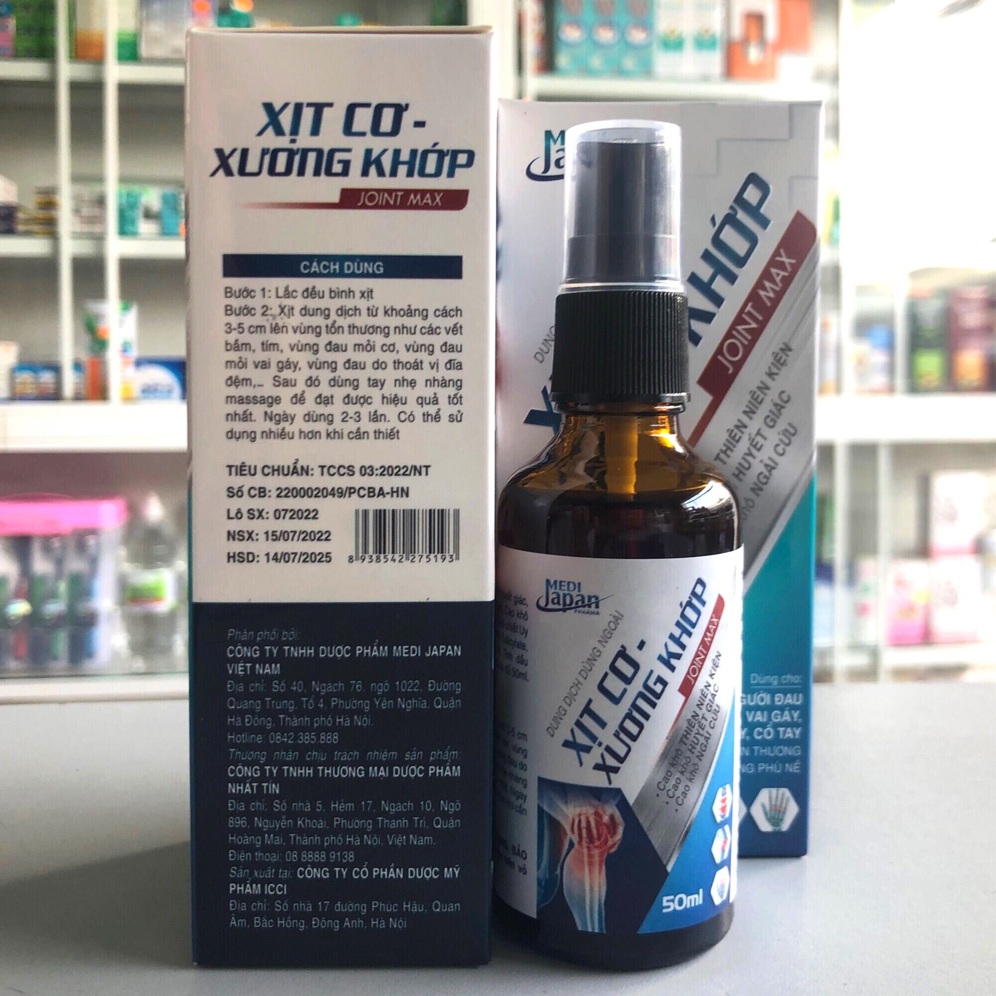 Xịt cơ - xương khớp Joint max