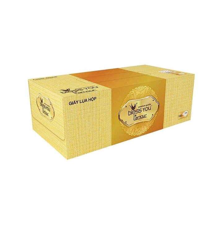 Thùng ( 60 Hộp)  Khăn Hộp BLESS YOU LAMOUR 120 tờ