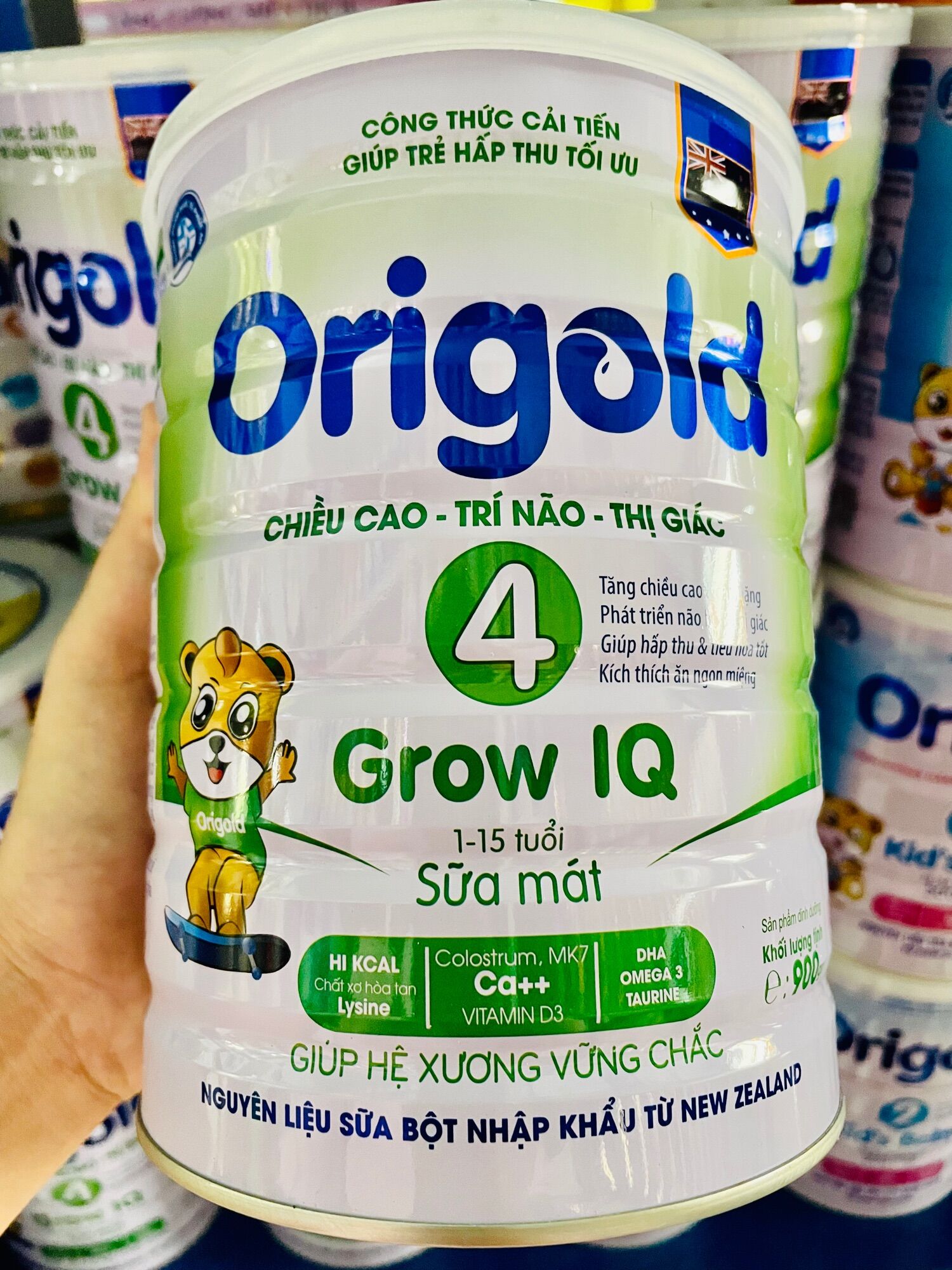 Sữa mát origold grow iq -chiều cao não bộ
