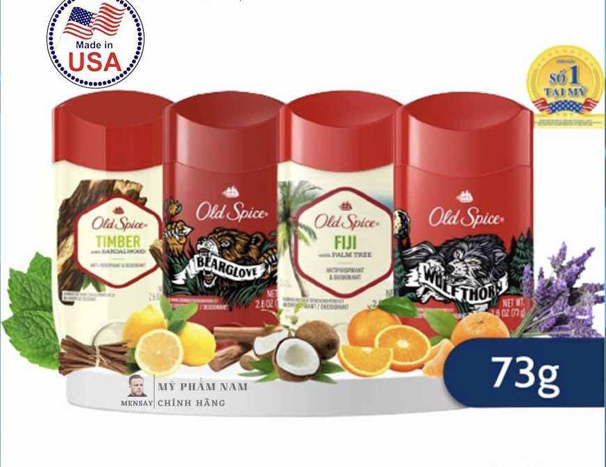 Sáp lăn khử mùi cao cấp Old Spice 73g hàng nhập khẩu
