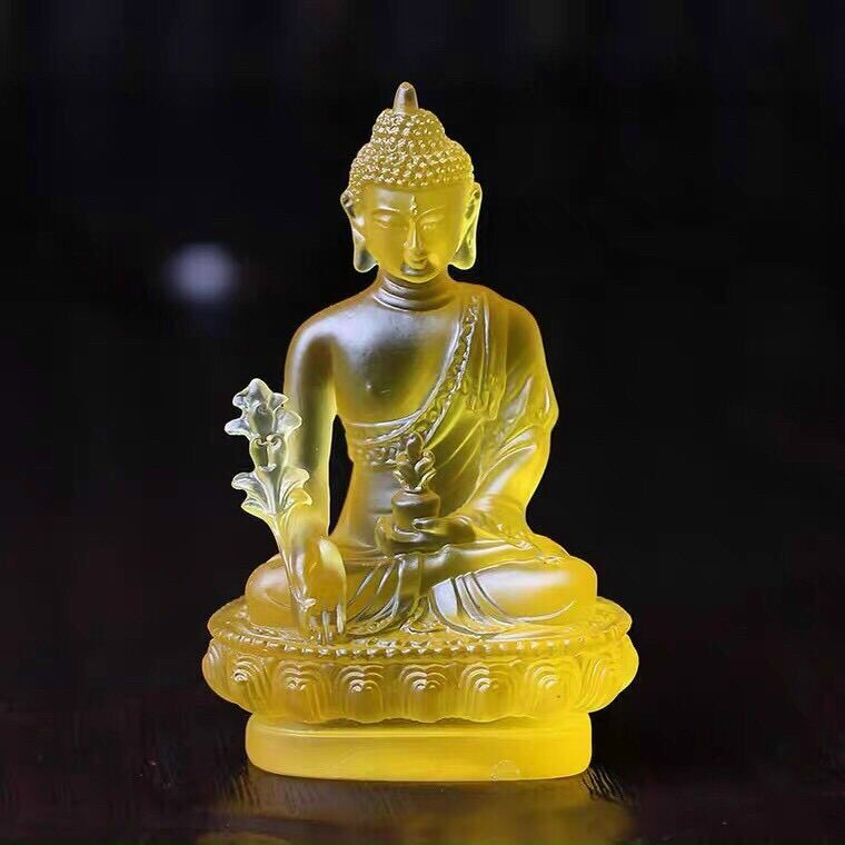 Tượng Phật dược sư đá lưu ly, để xe ô tô,bàn làm việc