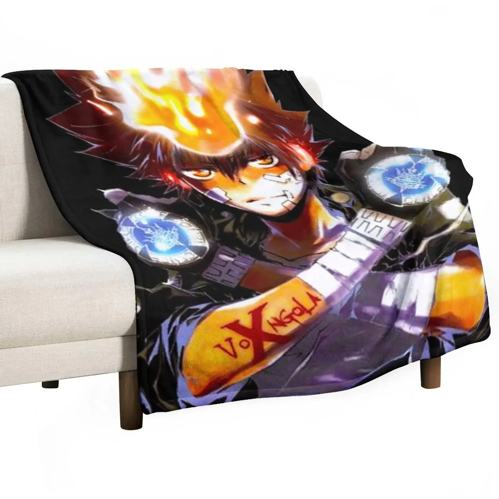 Katekyo Hitman Reborn Tsunayoshi Sawada Sang Trọng Ném Chăn 100% Polyester Nỉ Mặc Vải Chống Thấm Nước Làm Nóng Chống đóng cọc Di Động