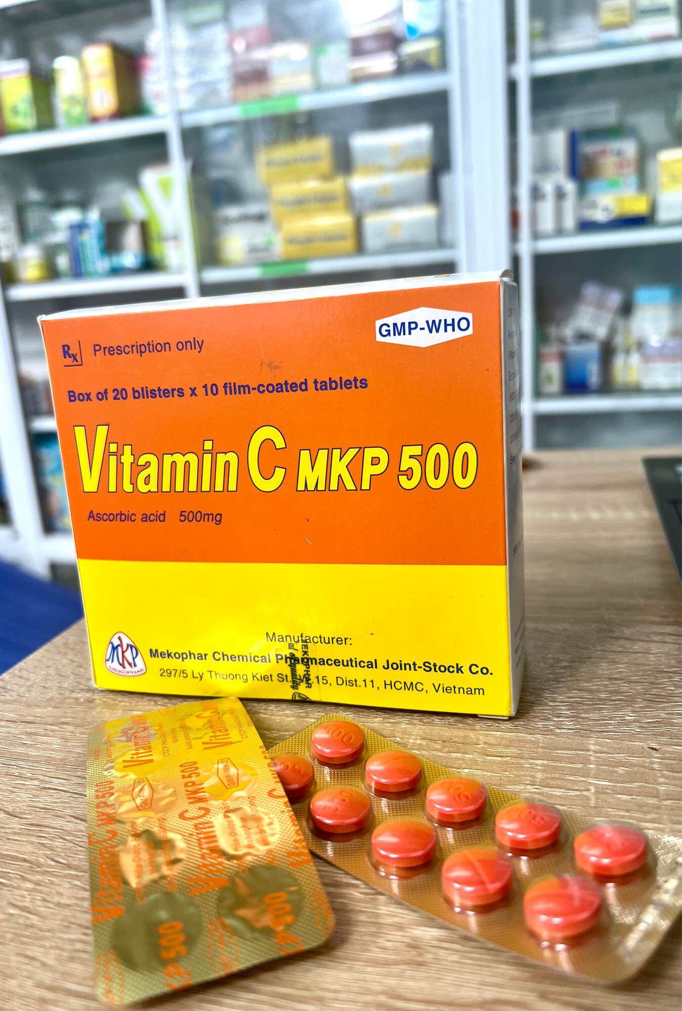 VITAMIN c 500mg hỗ trợ tăng cường sức khoẻ, đẹp da