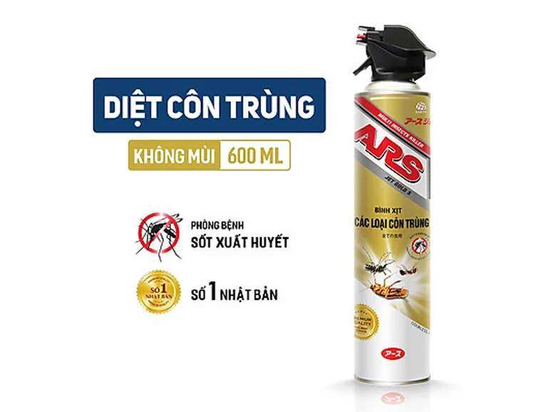 Bình xịt các loại côn trùng ars jet gold s 600ml