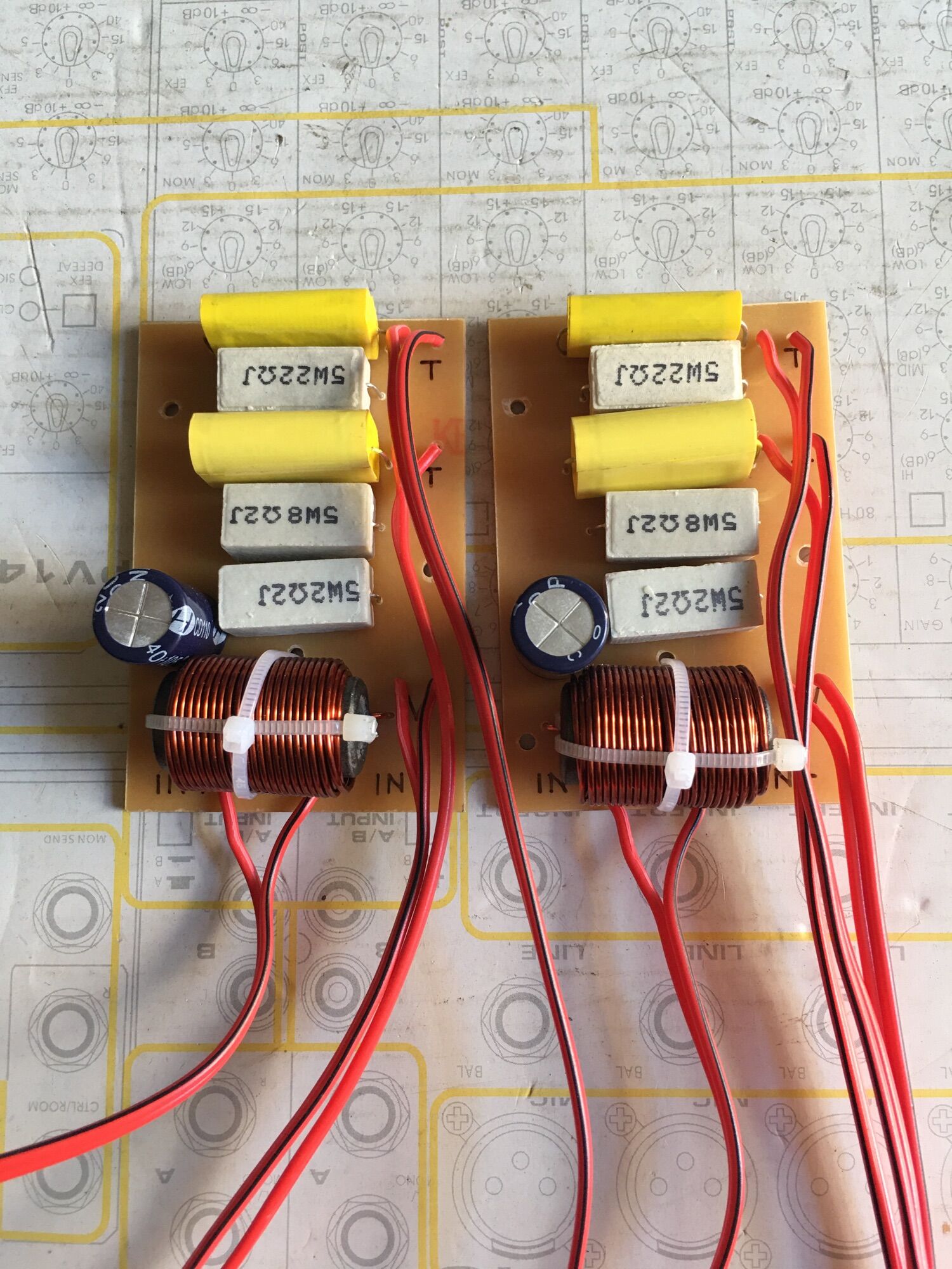 Bộ 2 mạch phân tần 3way cho loa vừa và nhỏ
