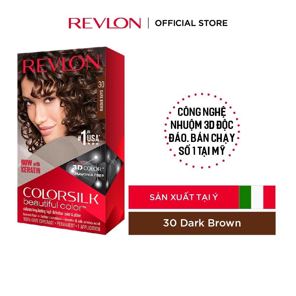 [Hcm]Nhuộm Tóc Thời Trang Revlon Colorsilk 3D - Số 30