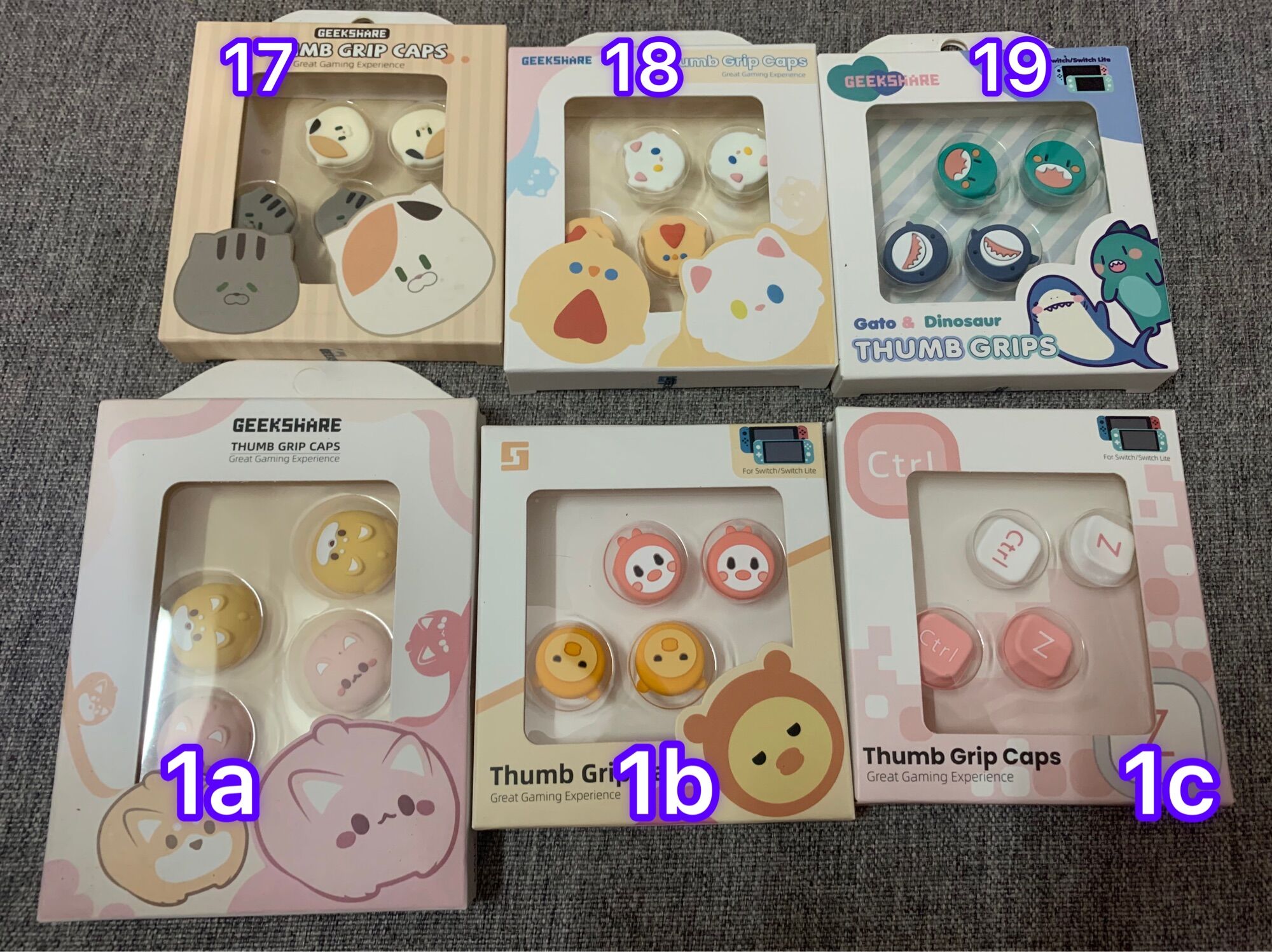 Nintendo Switch và Switch Lite set 4 núm bọc cần joycon analog giao mầu ngẫu nhiên