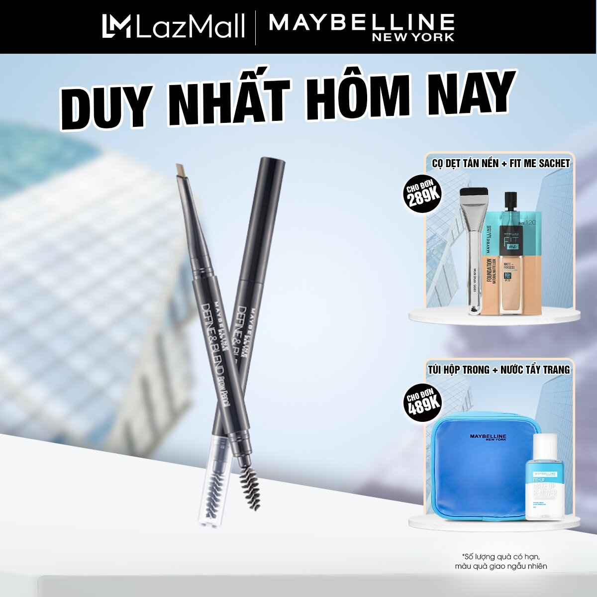 Chì Kẻ Mày 2 Đầu Sắc Nét Tự Nhiên Maybelline New York Define & Blend Brow Pencil 0.16g