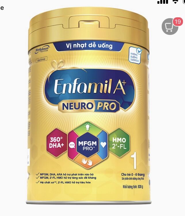 Sữa bột enfa a+ 1 830g