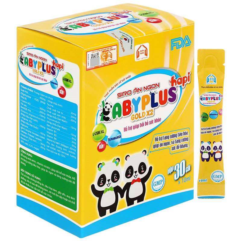 Babyplus gold x2 siro ăn ngon ngủ ngon tăng cân cho bé