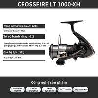 DAIWA | CROSSFIRE LT Spinning Reel High Performance Metal Spool Long Cast Fishing Reel for Lure Fishing and Saltwater Use