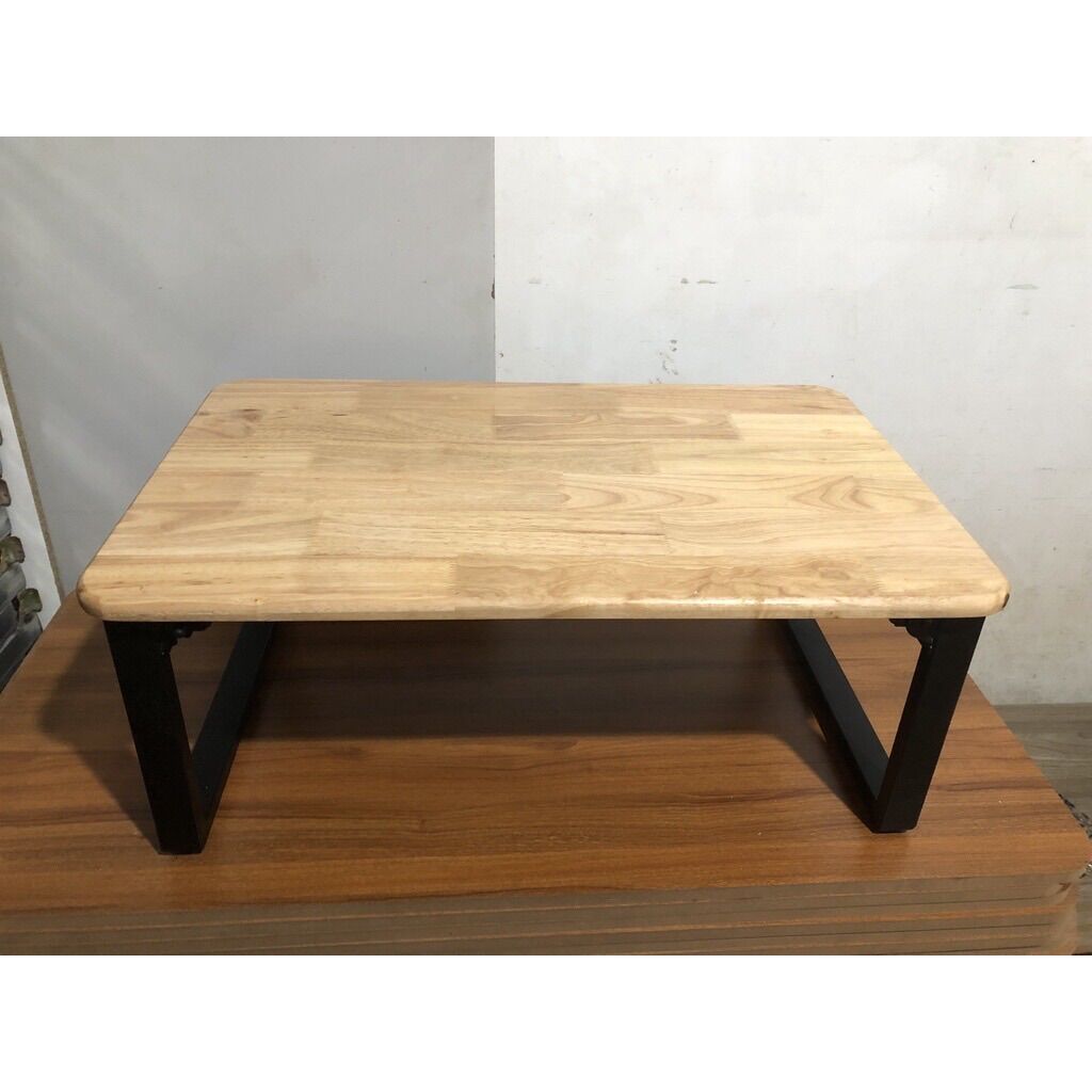 Bàn Gỗ cao su 50*80 cao 35cm ngồi bệt độc quyền bo tròn góc cạnh